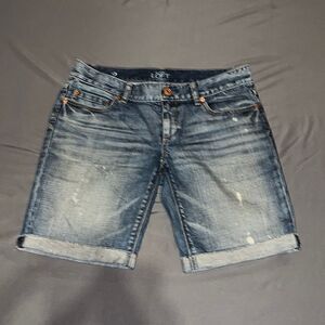 LOFT Distressed Denim Short 